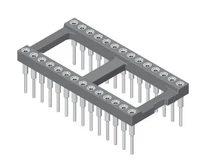 MPE-Garry 001-2-024-6-B1STF-XT0, Pin-kontakt, Svart, Metallisk, Kopper, 260 °C, Rett, Hunkjønn