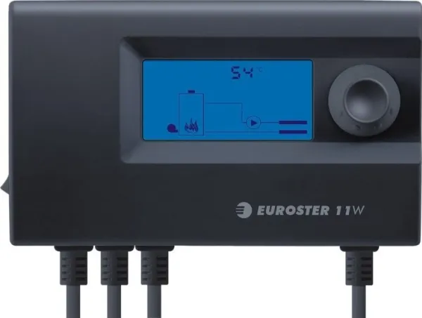 Euroster pumpekontroller E11W, svart