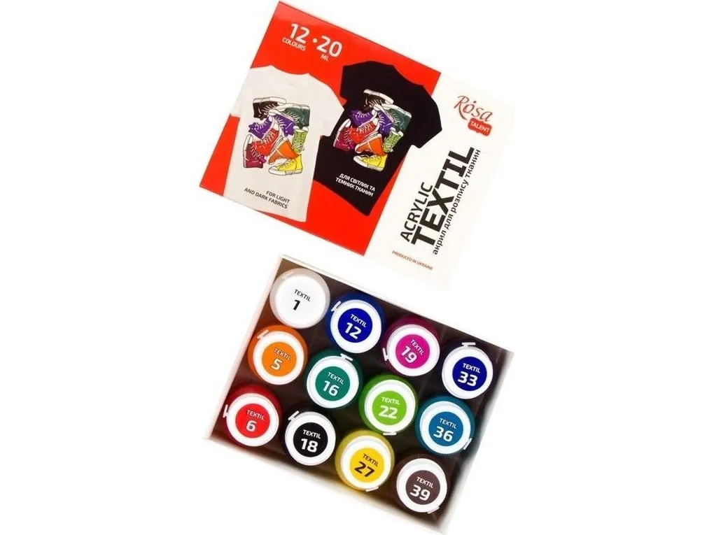 Style stoffmaling 20 ml 12 farger