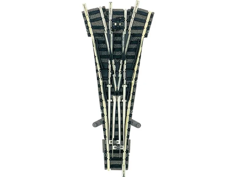 Fleischmann piccolo 9157 (med ballast) treroms sporveksel 111 mm 15°