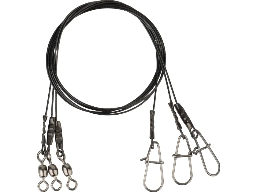 SG Black7 Trace 50cm 0.60mm 25kg Ball bearing Swivel/Neddle
