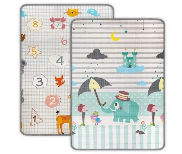 Milly Mally Rolled Foam Mat Kinder Digits and Elephant