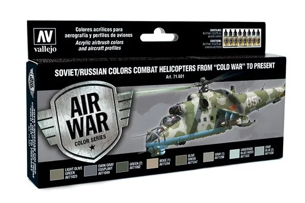 Sovjet/Russiske farger Combat Helicopters 8x18ml