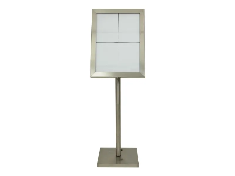 Securit® CLASSIC informationsdisplay i rustfrit stål