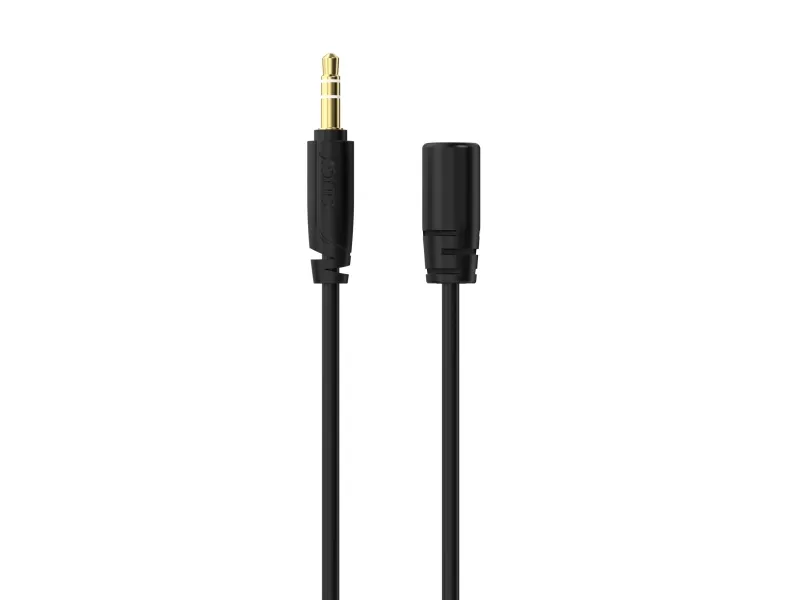 Sinox PRO 3,5mm mini jack forlængerkabel. 5m. Sort