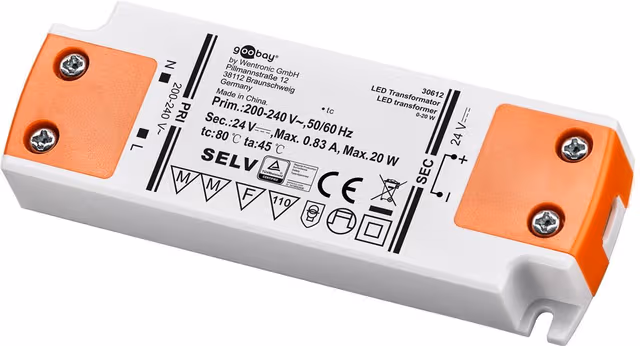 Pro LED Transformer 24 V (DC)/20 W