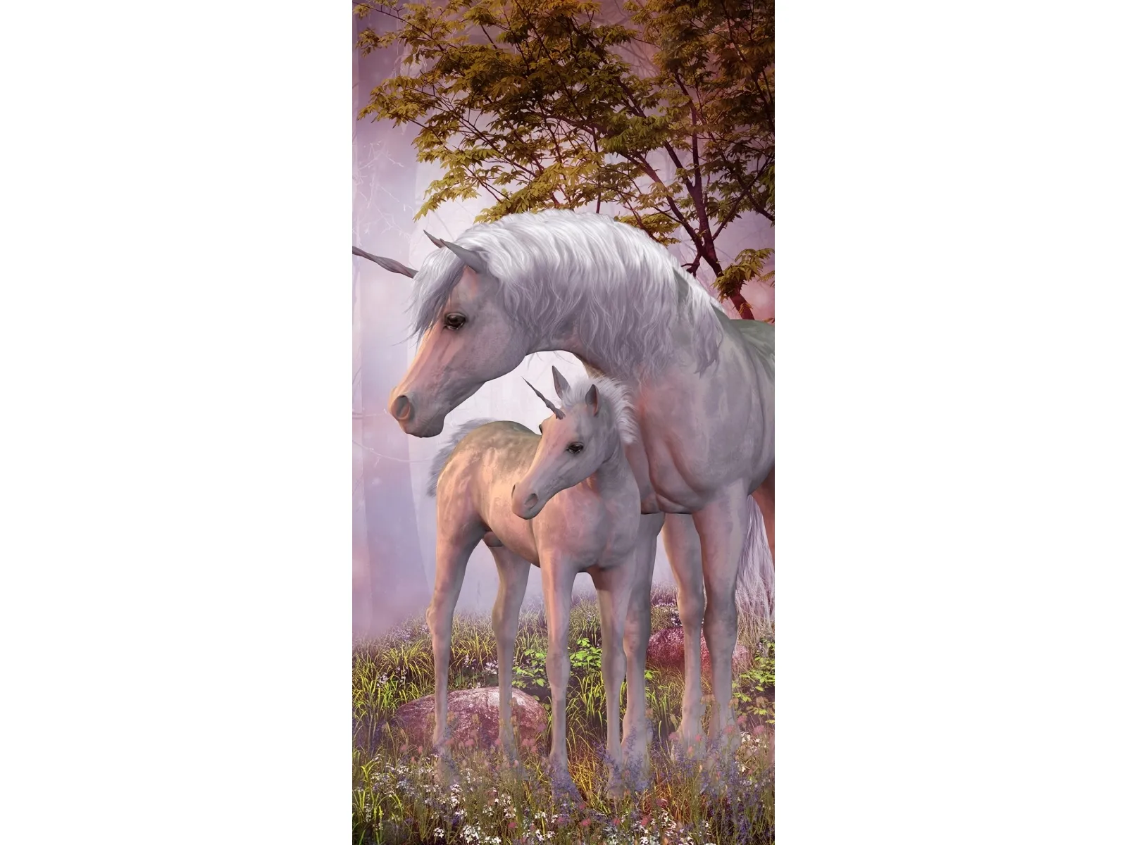 Unicorn Badehåndklæde 70 x 140 cm