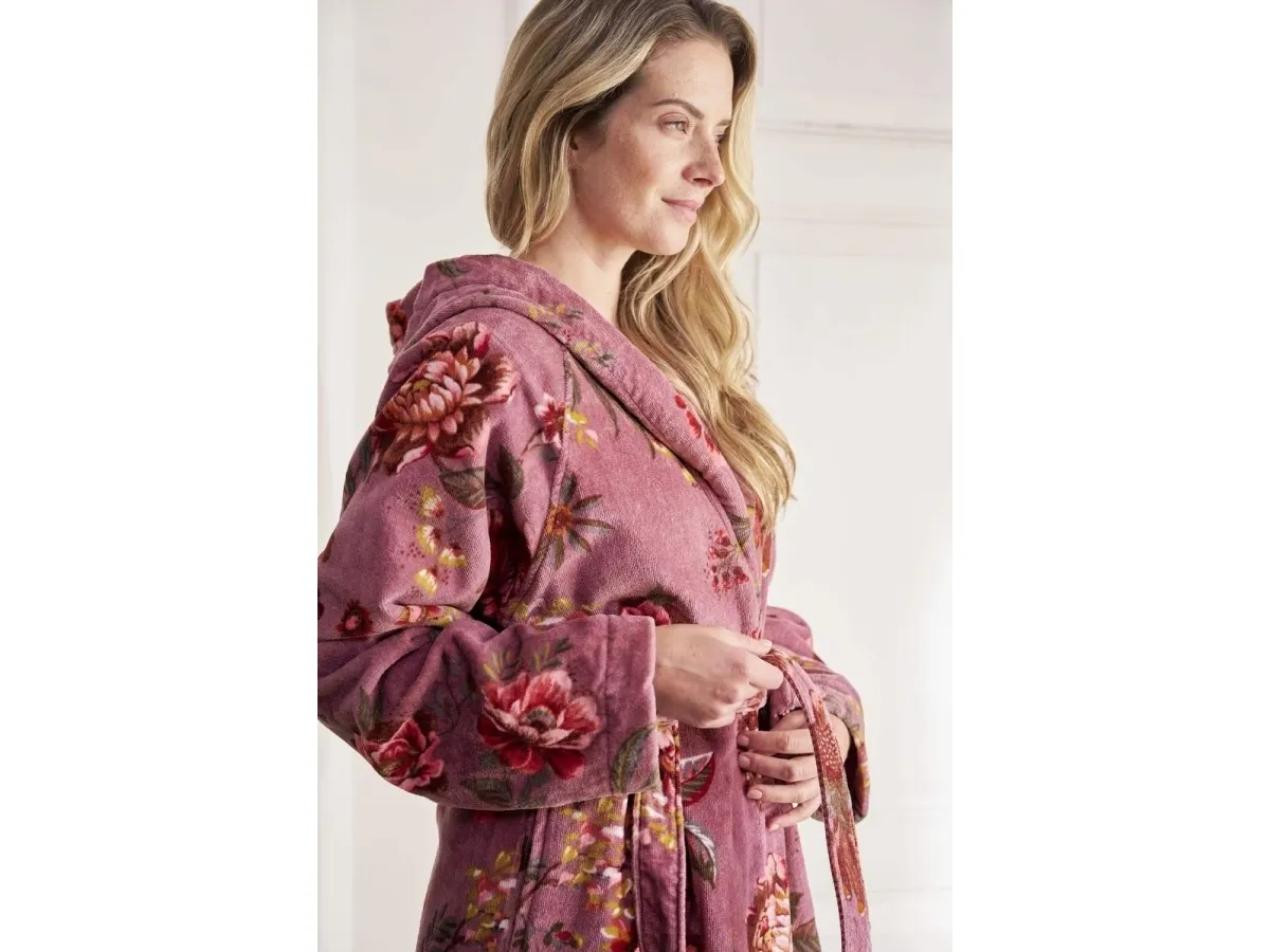 PIP Studio Secret Garden Bathrobe Mauve S