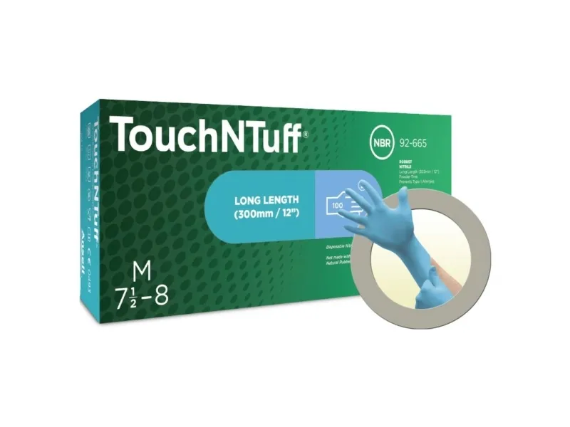 Ansell TouchNTuff 92665080 nitrilhansker engang 100 stk. str. M (7.5/8) EN 21420:2020