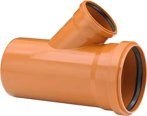 Uponor 200 x 110 mm 45 gr. PVC-kloakgrenrør