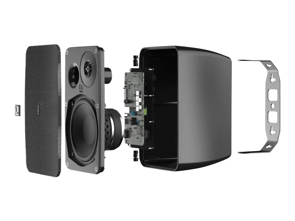 Audac ARES5A - Høyttalere - for høyttaleranlegg - 20 watt - toveis - svart, RAL 9005