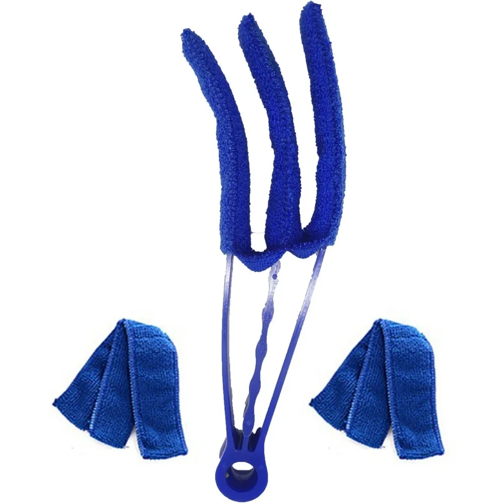 Rengjøring Air Conditioning Grille Brush Vaskbar Vent Duster med 2 tilleggsutstyr
