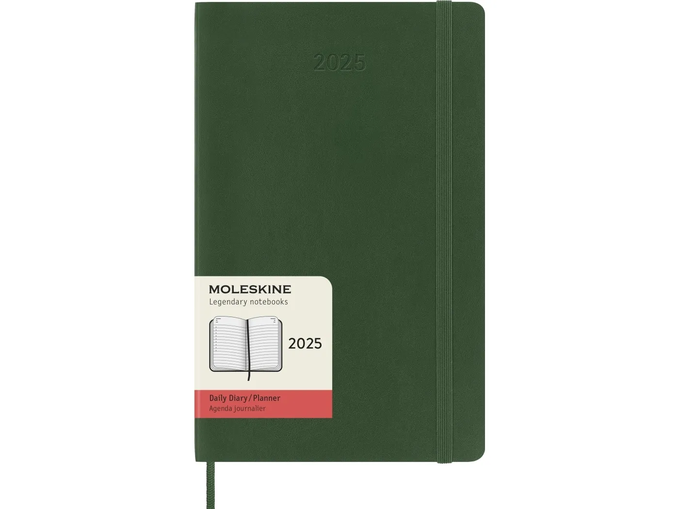 Moleskine Classic Soft 12M Daily Large Myrtle Green 2025