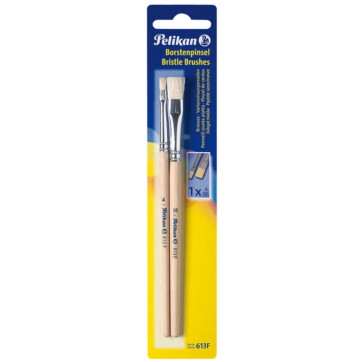 Pelikan 720375, Flat pensel, Sølv, 2 stykker
