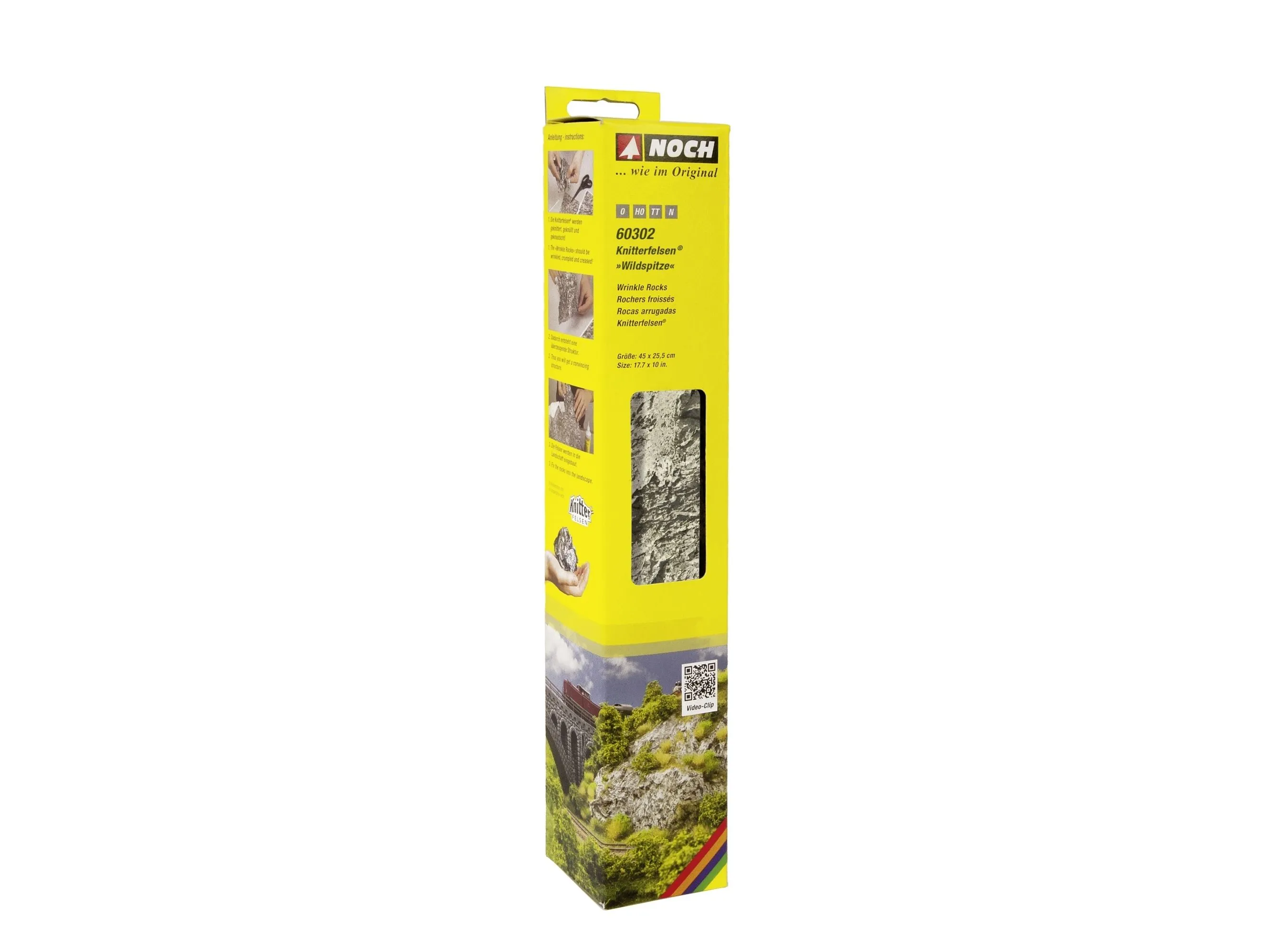 NOCH 0060302 Knitterfelsen® Wildspitze (L x B) 450 mm x 255 mm