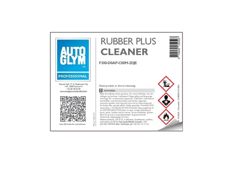 Label Autoglym Rubber Plus Cleaner