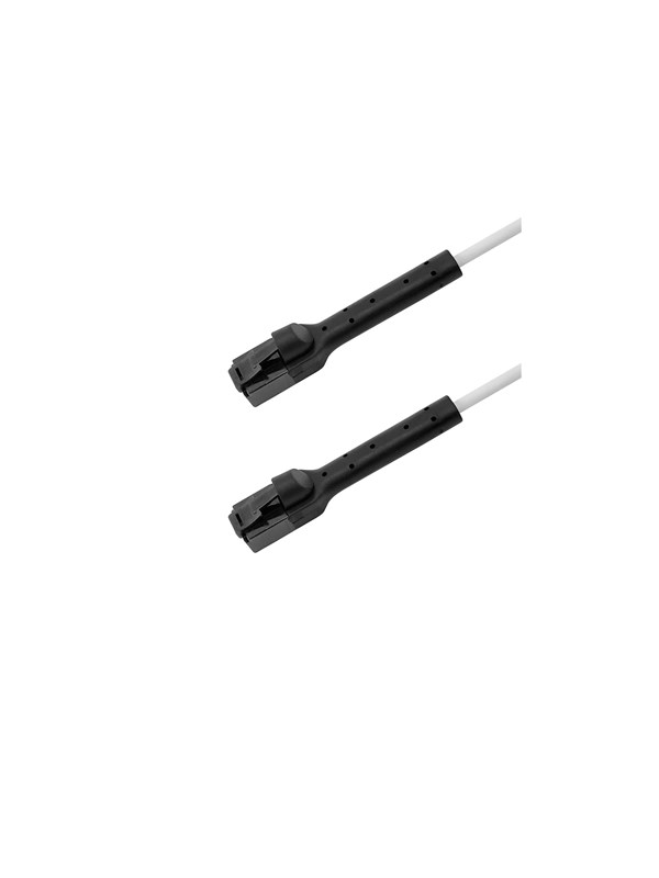 Deltaco Flex-Boot patch cable - 3 m - white - Hvit - 3m