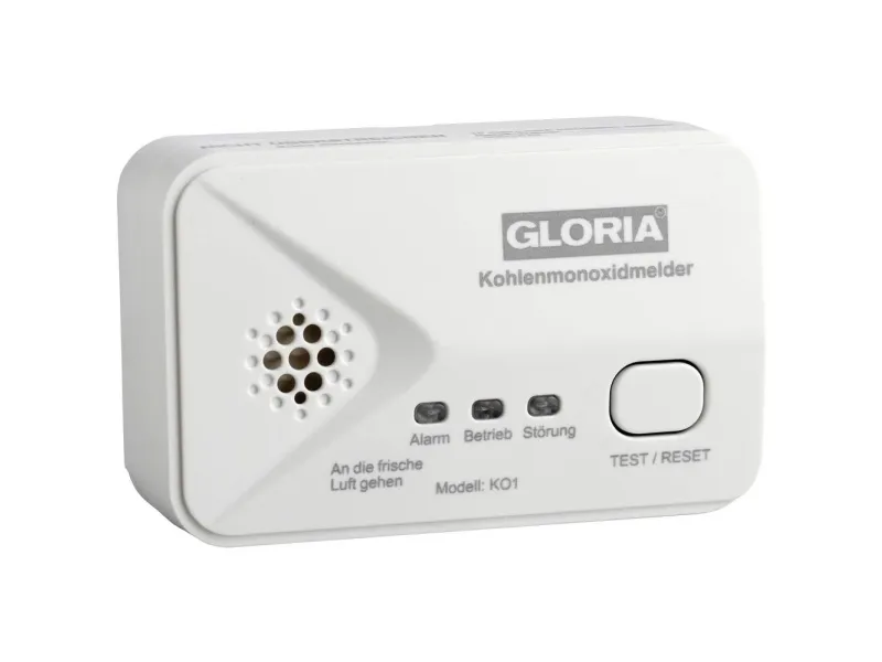 Gloria KO1 gass-/karbonmonoksiddetektor batteridrevet
