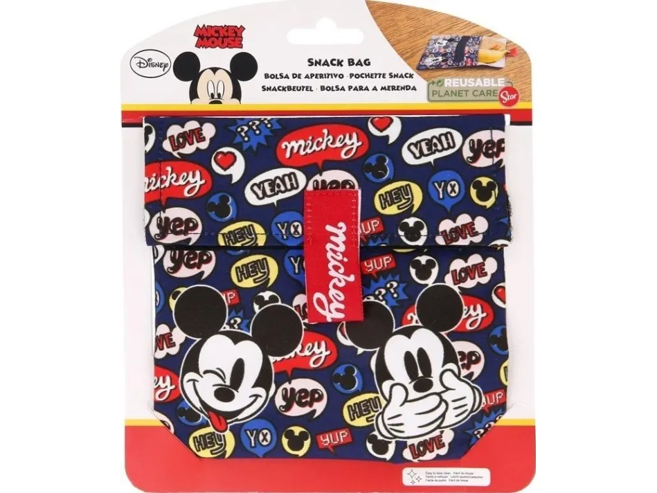 Mickey Mouse gjenbrukbar matboks-pose