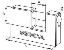 Gerda støpt spindel i støpejern 60 mm (GROKZT0006000.0613OP)