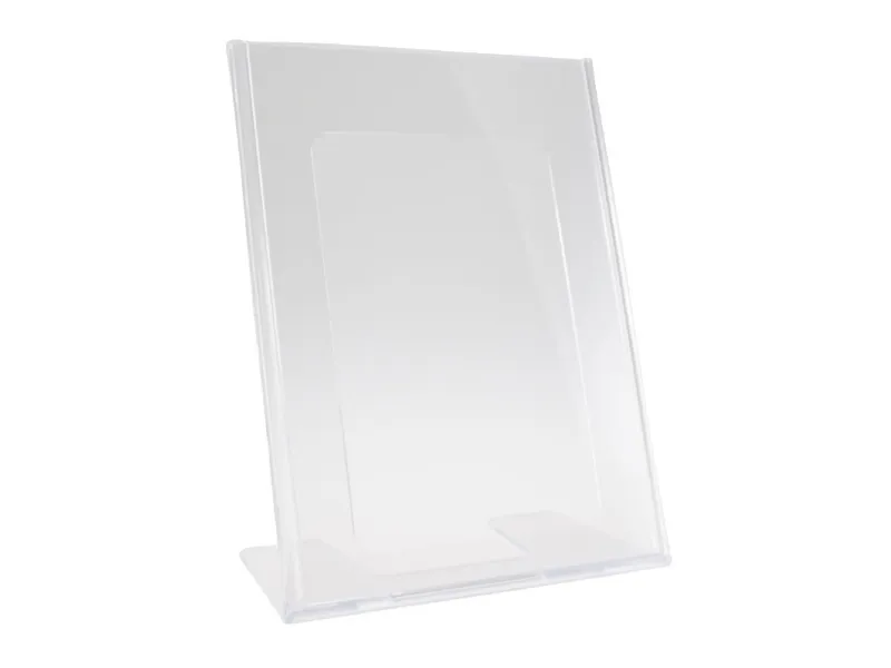 Brosjyredisplay klar A5 L-form t/brett 148x210mm164x84x200mm 0,1kg (1 stk)