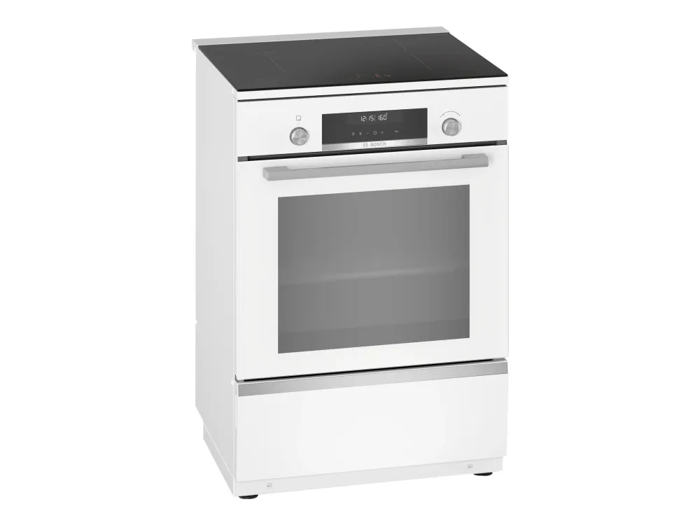 Bosch Serie 6 frittstående Komfyr med induktion - hvit