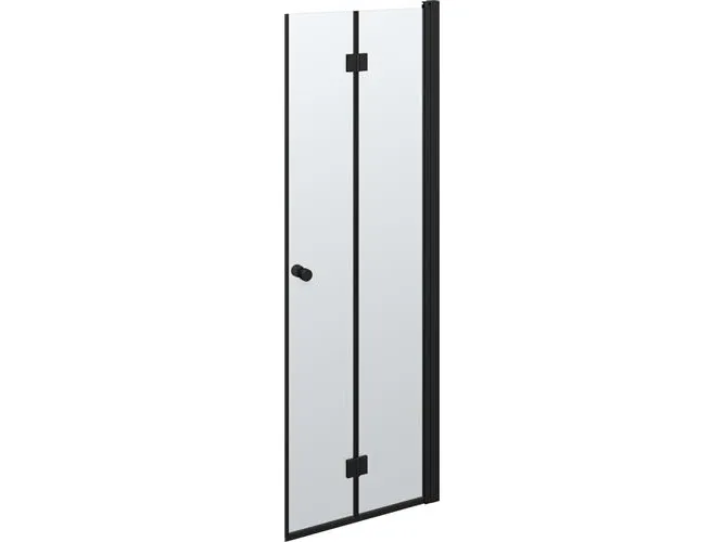 Dansani B71-03 foldedør 200 x 67-69 cm sort/klart glas