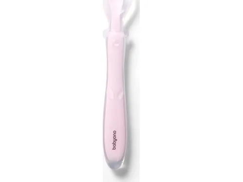 BabyOno 785/03 fleksibel silikonhagesmekk rosa