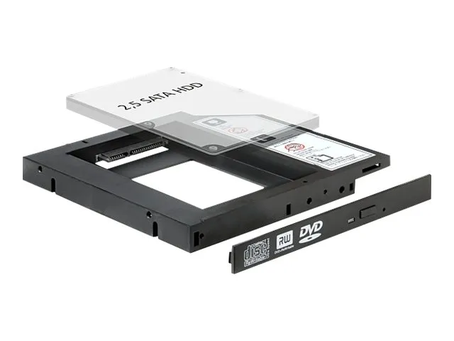 Delock - Uttagbar harddiskramme - 2.5 - fra 5,25 Slim Line til 2,5