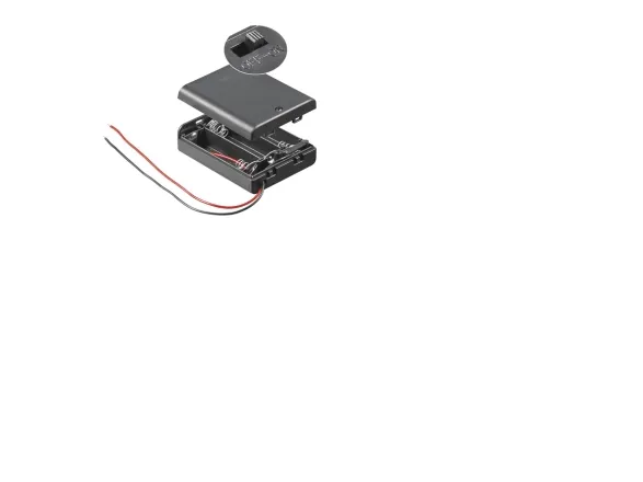 Goobay BH AA 3xAKGS, Passiv holder, Sort