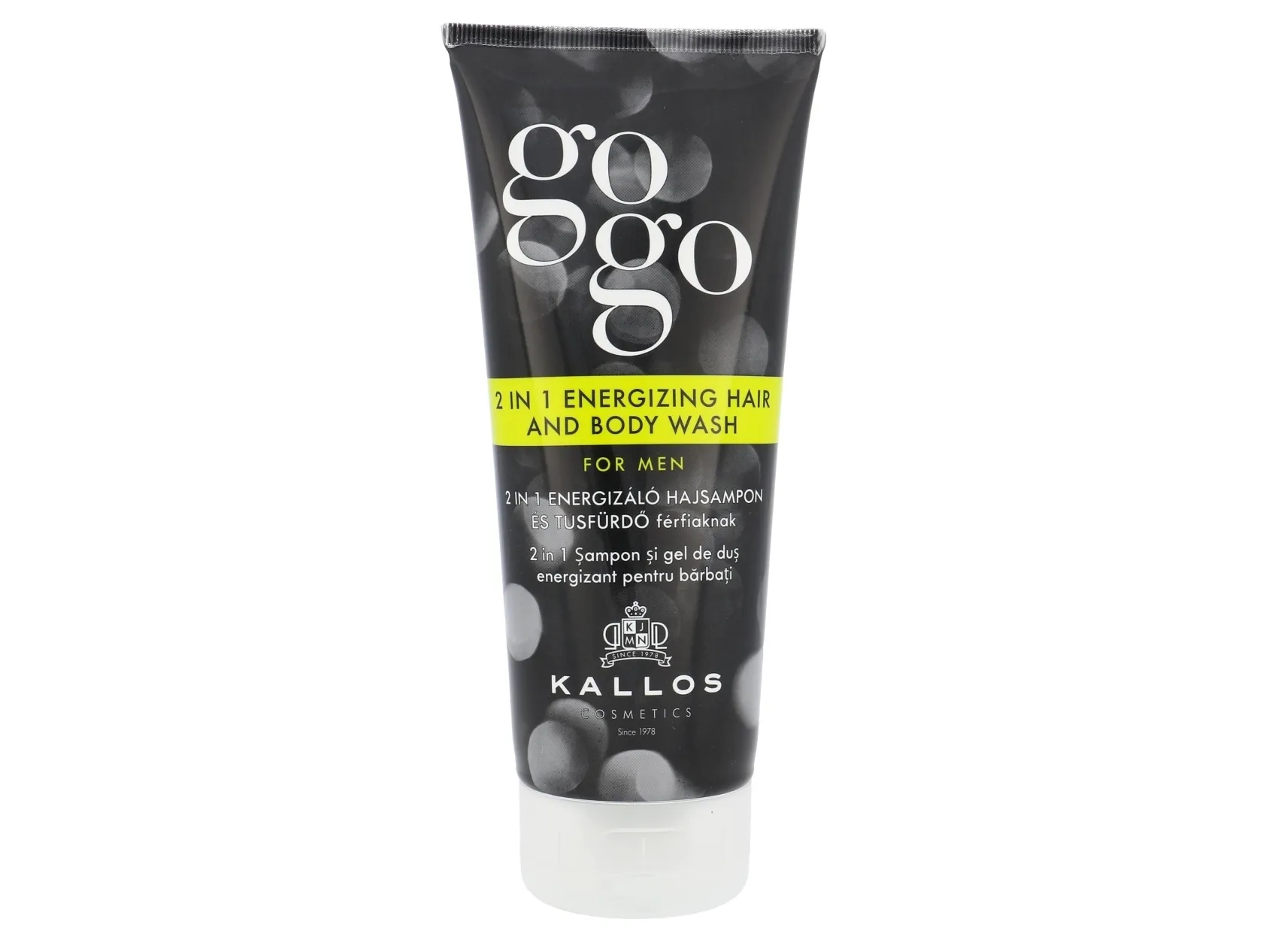 Kallos Gogo 2-i-1 energigivende hår- og body wash 200 ml