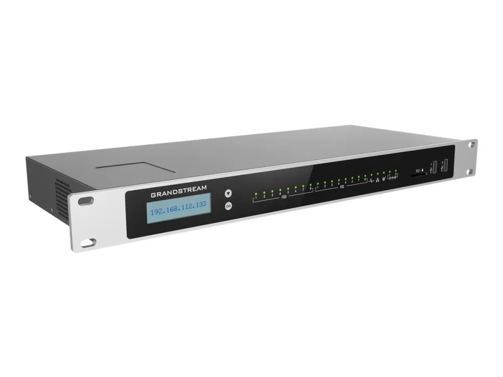 Grandstream UCM6308 - IP-PBX - rackmonterbar - 8 FXO-porter - 8 FXS-porter - 3 x 10/100/1000