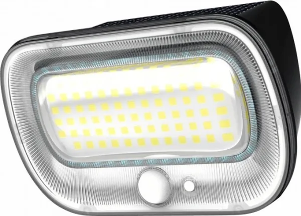 ECOLIGHT2 solarlampe vegg Ecolight SOE-5 EC20111 utendørs 1x0.55W LED 4000K svart m. skumringssensor