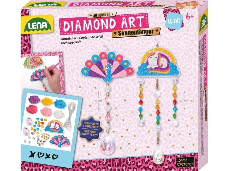Lena 42725, Diamantmalesett for barn, 6 år, Flerfarget