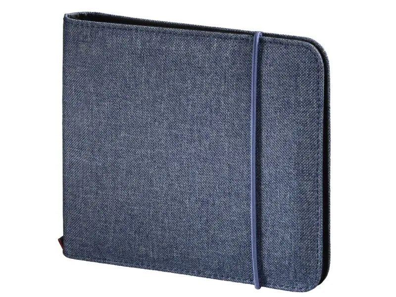 Hama 95681, Lommebok-etui, 24 disker, Blå, Polyester, 163 mm, 22 mm