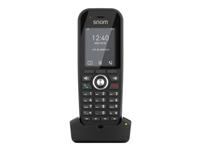 snom M30 - Trådløst ekstra håndsett med anrops-ID - DECT - treveis anropskapasitet - svart