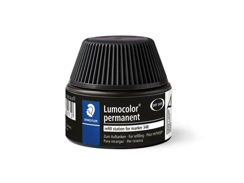 STAEDTLER Lumocolor Refill Station 488 48, svart bensinstasjon for enkel og ren etterfylling av (488 48-9)