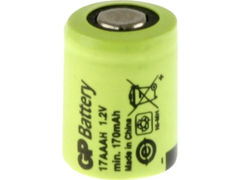 GP Batteries GP17AAAH spesialbatteri 1/3 AAA flat-top NiMH 1,2 V 170 mAh (129938)