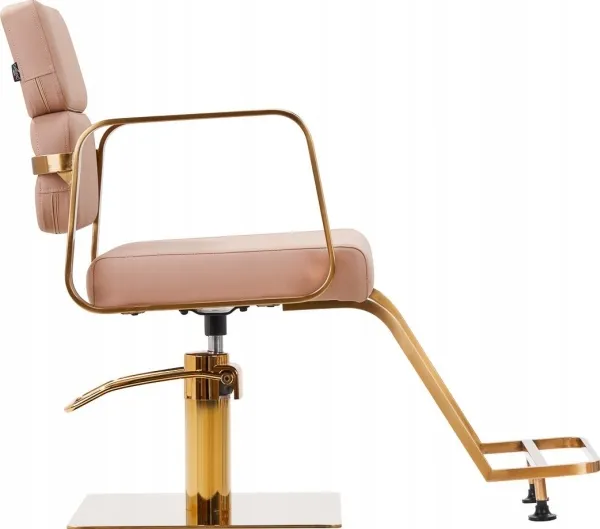 Activeshop Gabbiano frisørstol Porto gull/beige