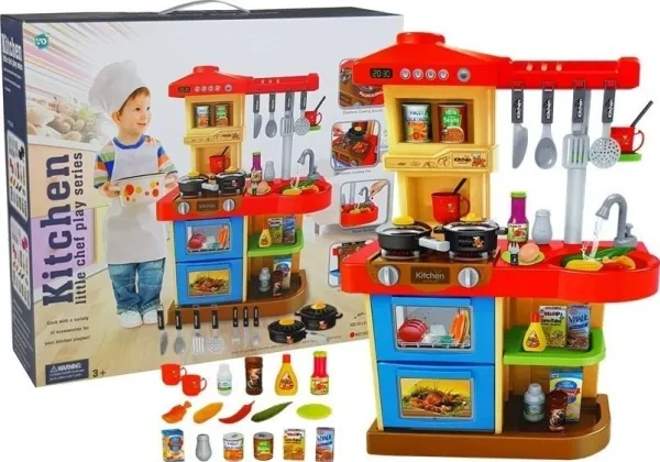 LeanToys kjøkken til baby med lyder og lys kran