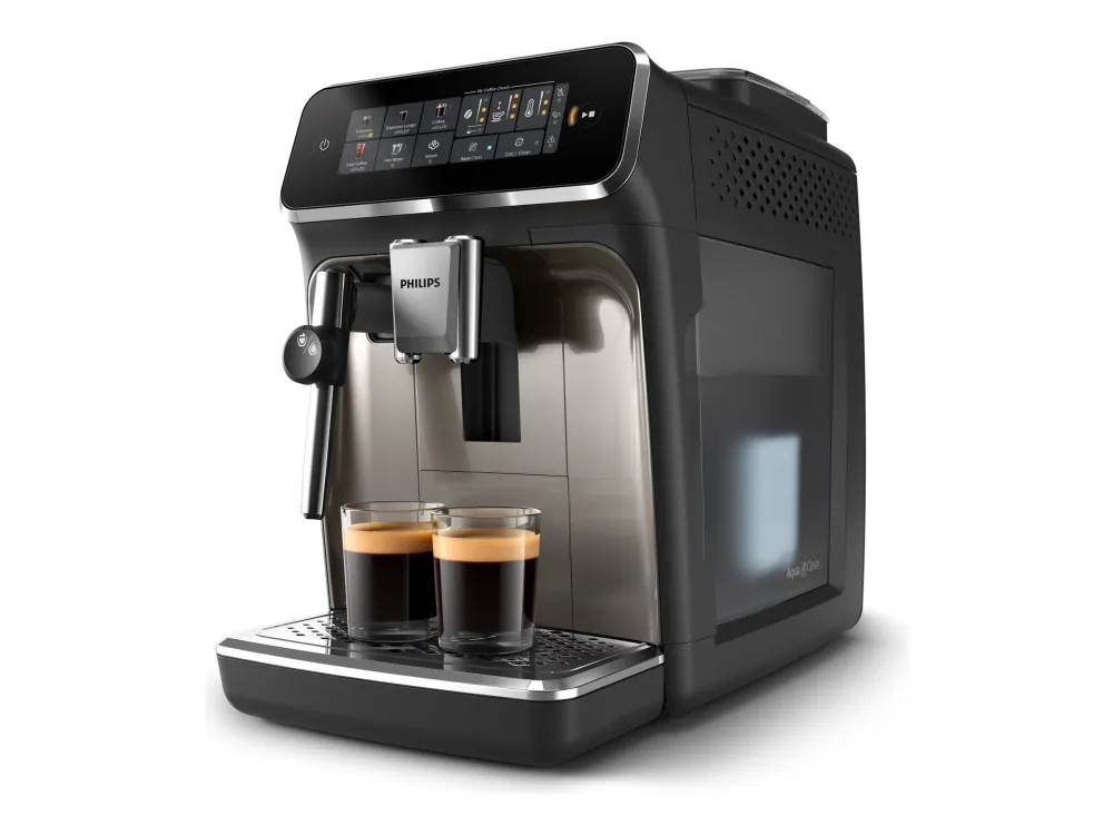 Philips 3300-serien EP3326 – Automatisk kaffemaskin med melkeskummer – 15 bar – svart/krom
