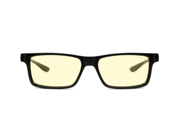 Gunnar Optiks Vertex, Unisex, Rektangel, Mote, Svart, Plastikk, Rav