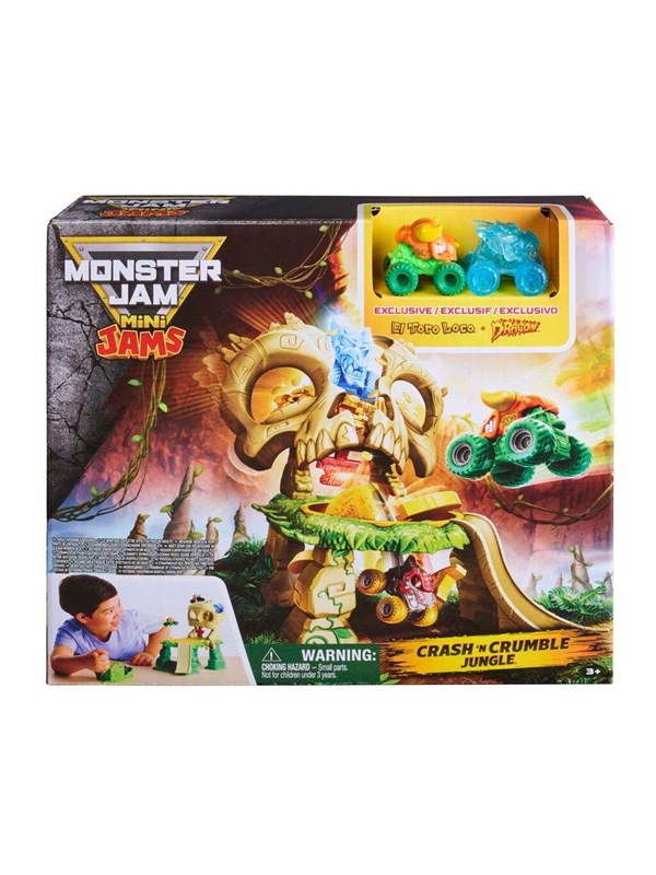 Monster Jam Mini Jams Jungle Playset