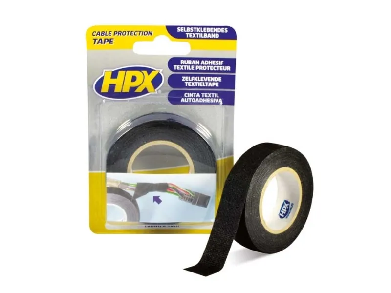 HPX Kabelbeskyttelsestape sort 19mm x10m