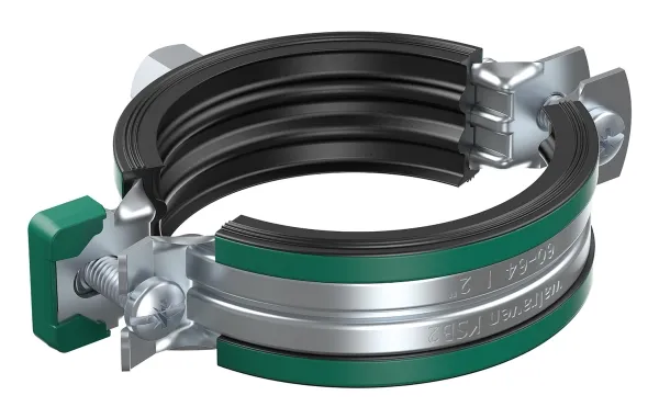 Walraven KSB2 rørbøjle 31-35mm - Elforz. 2-skrue rørb. M8/10 m/EPDM og quicklås. 100stk pr ks
