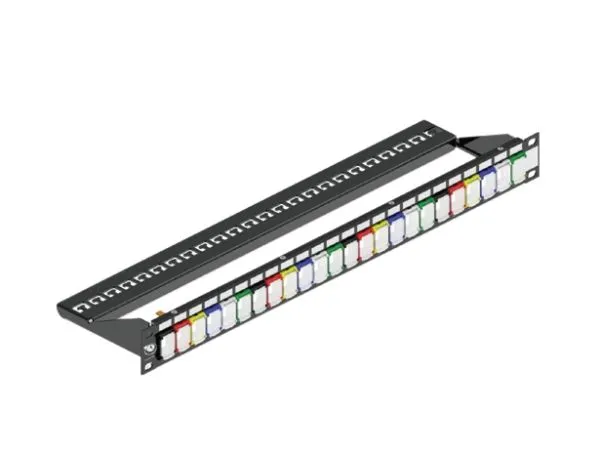 Brand-Rex MMCPNLX24SIJ2DCI, Innleggspanel, Sort, 1U, 48,3 cm (19), 670 g, 1 stykker