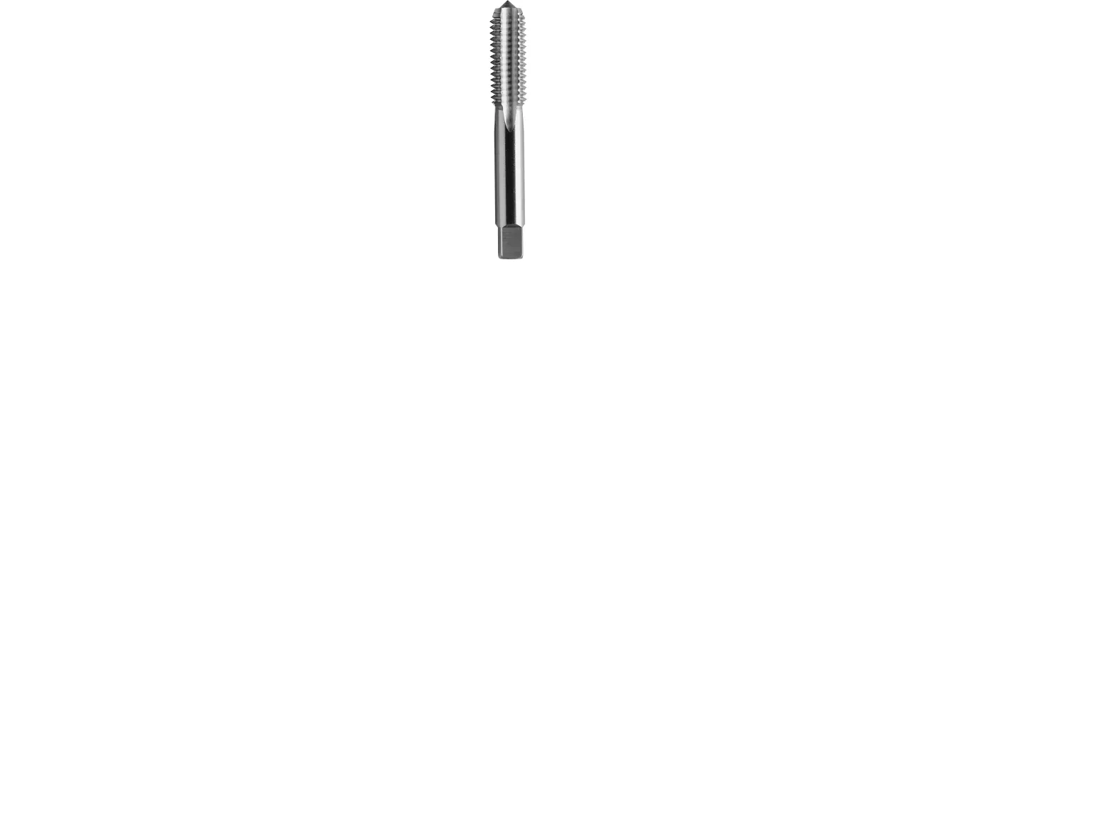 THÜRMER TOOLS Snittap HSS DIN352 spids M4 metrisk gevind, stigning 0,7mm