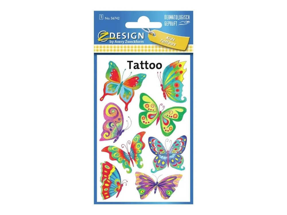 Avery Zweckform Tatoveringer - Sommerfugler - 235520