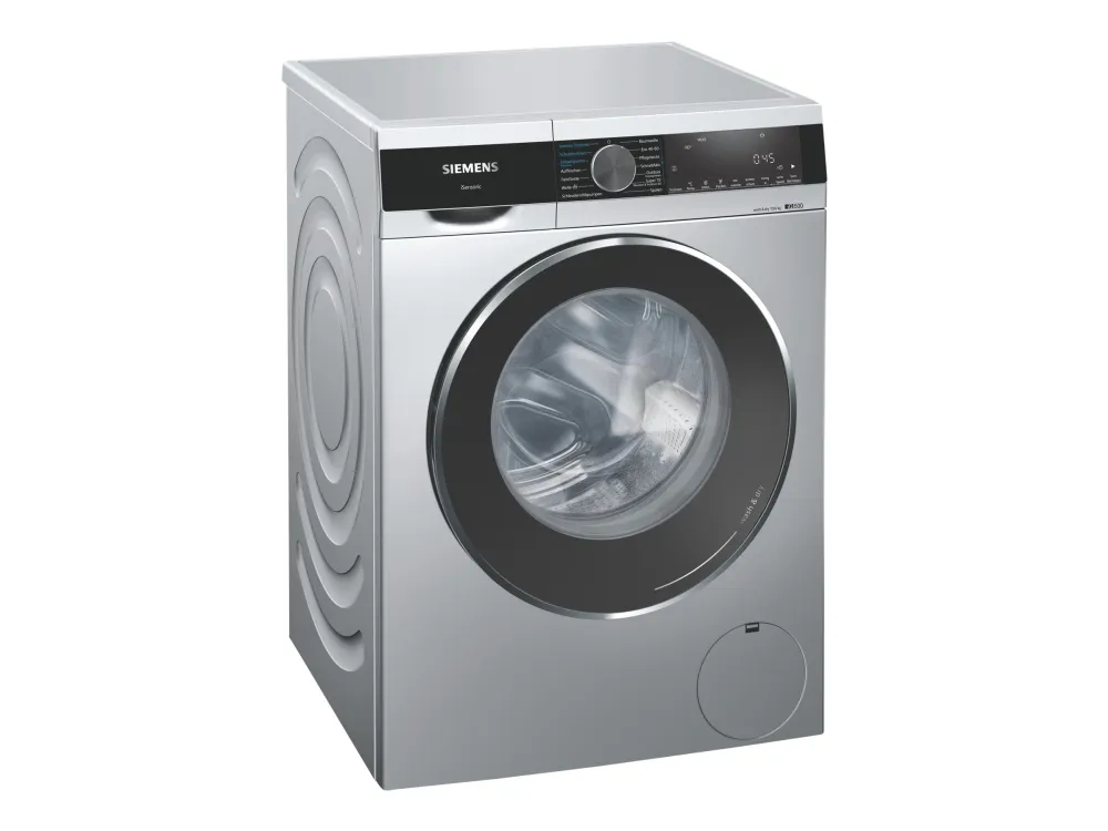 Siemens iQ500 WN54G1X0 - Vaskemaskin/tørker - høyde: 85 cm - frontileggelse - 70 liter - 10 kg - 1400 rpm - sølv