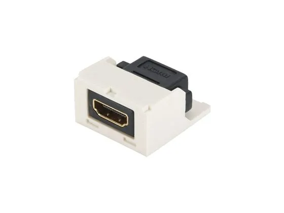 Panduit MINI-COM HDMI Coupler Module - HDMI-kobler - HDMI hunn til HDMI hunn - gulaktig hvit